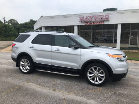 2013 Ford Explorer for sale at Haynes Auto Sales Inc in Anderson SC