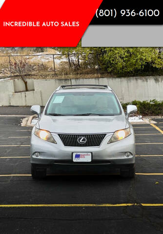 2010 Lexus RX 350 for sale at INCREDIBLE AUTO SALES in Bountiful UT