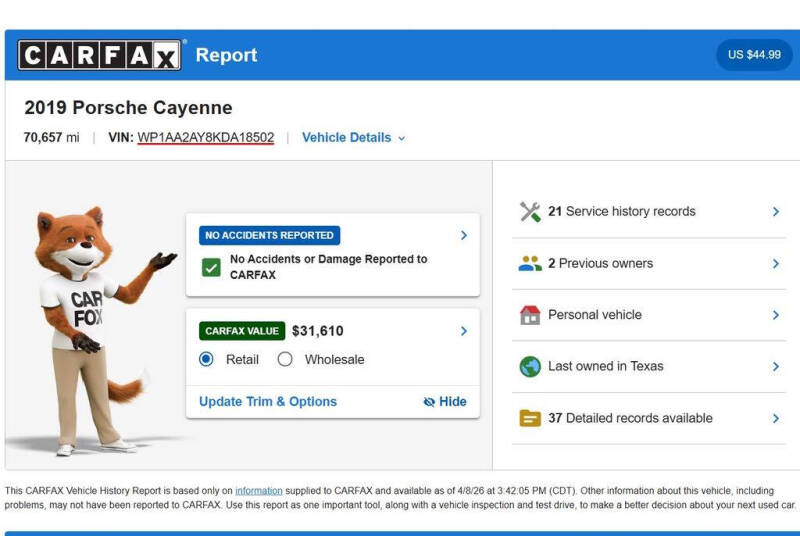 2019 Porsche Cayenne