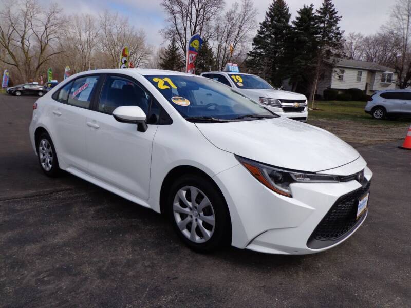 2021 Toyota Corolla for sale at North American Credit Inc. in Waukegan IL