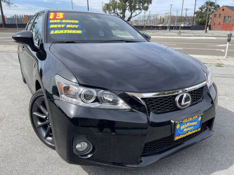 2013 Lexus CT 200h for sale at Midtown Motors in San Jose CA