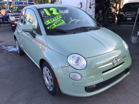 2012 FIAT 500 for sale at CAR GENERATION CENTER, INC. in Los Angeles CA