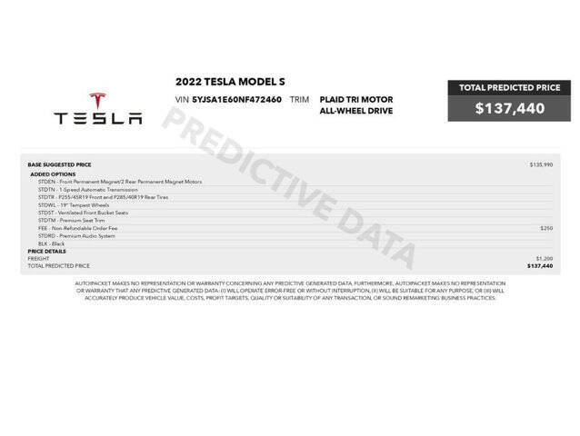 2022 Tesla Model S Plaid