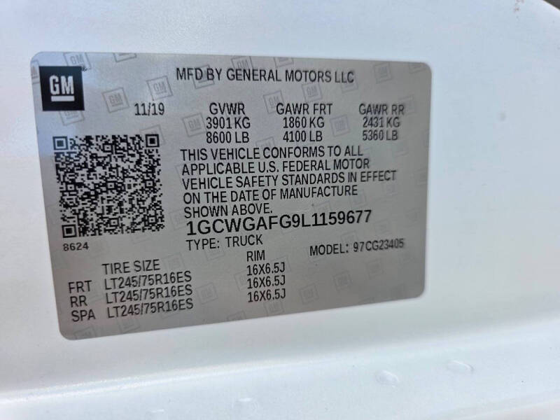 2020 Chevrolet Express 2500