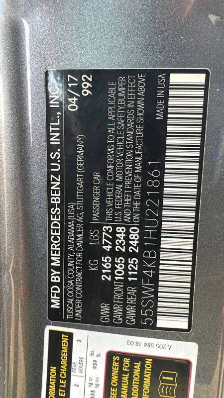 2017 Mercedes-Benz C-Class