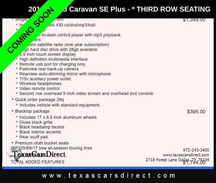 2016 Dodge Grand Caravan SE Plus