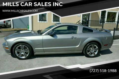 2008 Ford Mustang for sale at MILLS CAR SALES INC in Clearwater FL