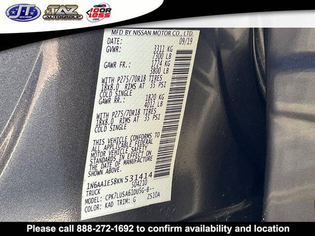 2019 Nissan Titan PRO-4X