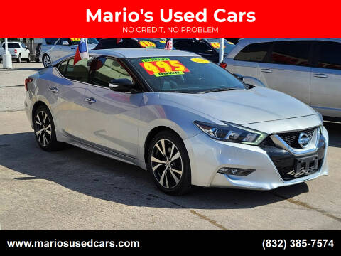 2017 Nissan Maxima for sale at Mario's Used Cars in Houston TX