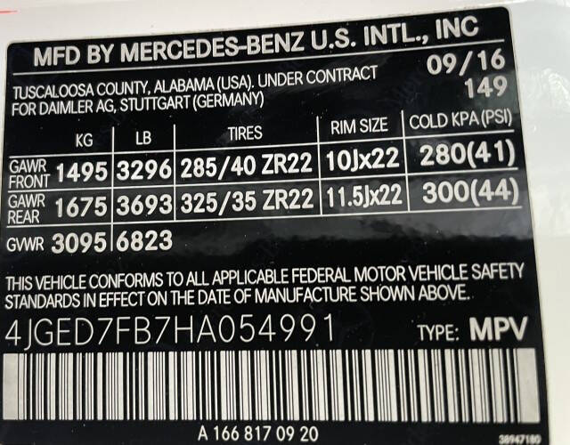 2017 Mercedes-Benz GLE AMG GLE 63 S