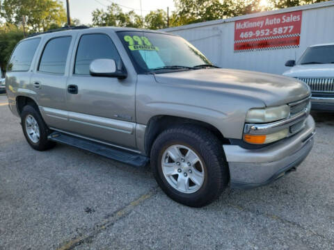 2000 Chevrolet Tahoe for sale at McKinney Auto Sales in Mckinney TX