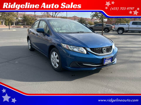 2014 Honda Civic for sale at Ridgeline Auto Sales in Saint George UT