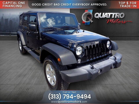 2016 Jeep Wrangler Unlimited for sale at Quattro Motors in Redford MI