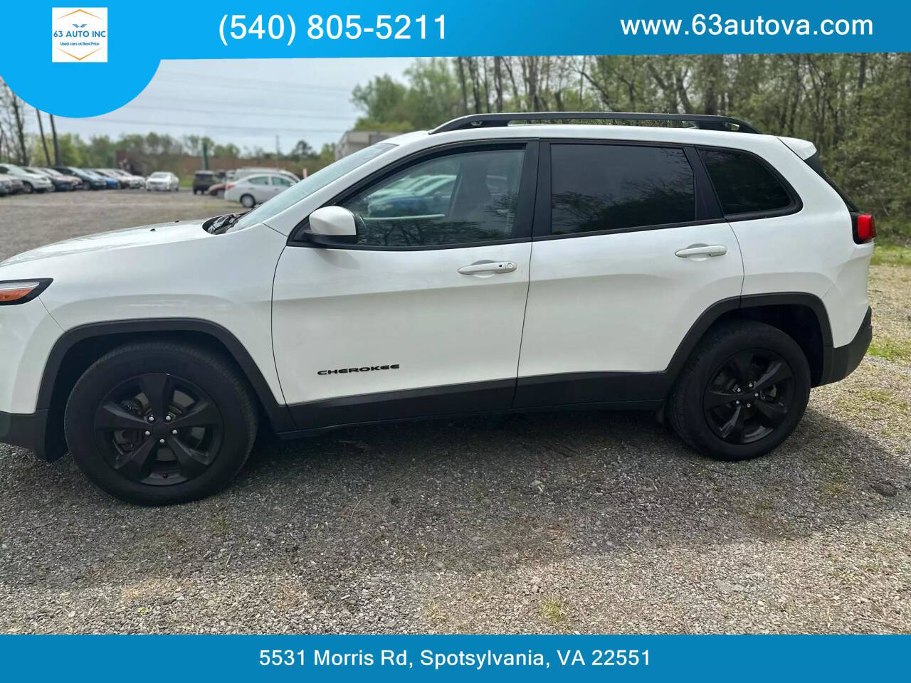 2016 Jeep Cherokee for sale at 63 Auto Inc in Spotsylvania, VA