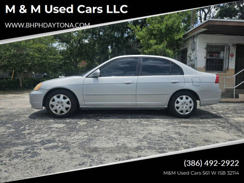 2002 Honda Civic for sale at M & M Used Cars LLC in Daytona Beach FL