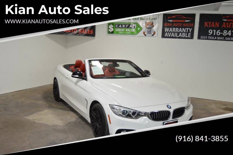 2014 BMW 4 Series for sale at Kian Auto Sales in Sacramento CA