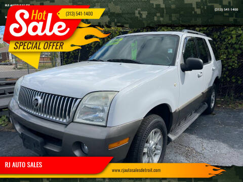 2004 Mercury Mountaineer for sale at RJ AUTO SALES in Detroit MI