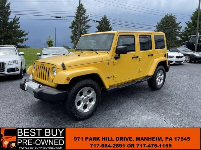 2015 Jeep Wrangler Unlimited for sale at Best Buy Pre-Owned in Manheim PA