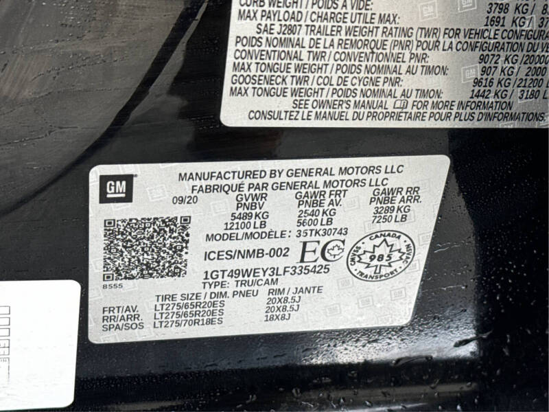 2020 GMC Sierra 3500HD