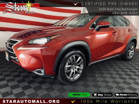2016 Lexus NX 200t for sale at STAR AUTO MALL 512 in Bethlehem PA