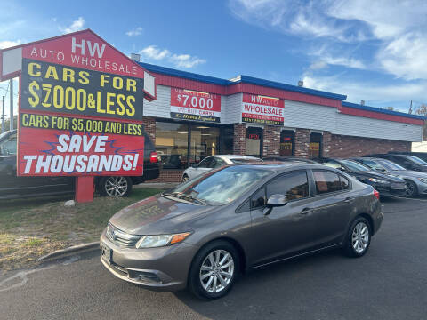 2012 Honda Civic for sale at HW Auto Wholesale in Norfolk VA