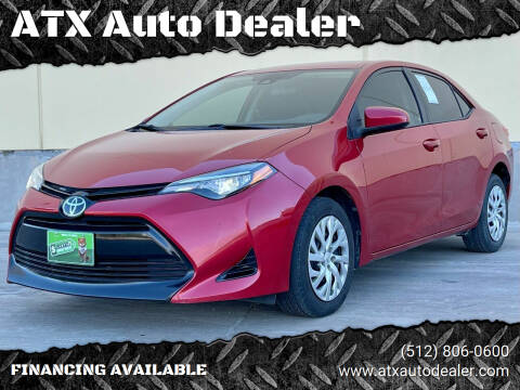 2017 Toyota Corolla for sale at ATX Auto Dealer in Kyle TX