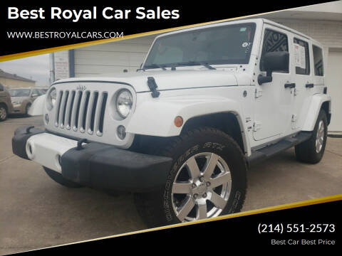 2016 Jeep Wrangler Unlimited for sale at Best Royal Car Sales in Dallas TX