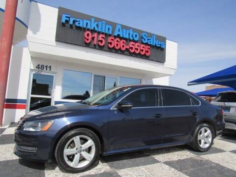 2012 Volkswagen Passat for sale at Franklin Auto Sales in El Paso TX