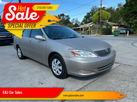 2002 Toyota Camry for sale at G&J Car Sales in Houston TX