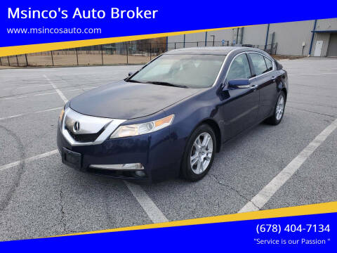 2009 Acura TL for sale at Msinco's Auto Broker in Snellville GA