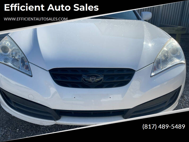 2012 Hyundai Genesis Coupe for sale at Efficient Auto Sales in Crowley TX