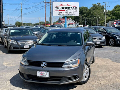 2012 Volkswagen Jetta for sale at Supreme Auto Sales in Chesapeake VA