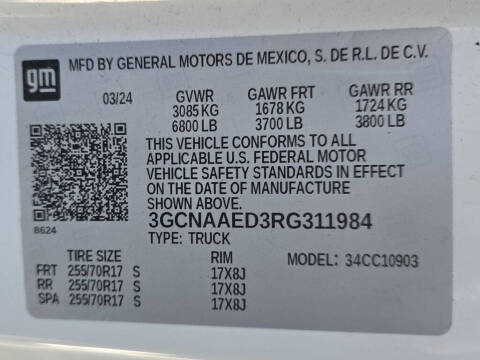 2024 Chevrolet Silverado 1500 Work Truck