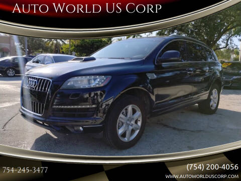 2015 Audi Q7 for sale at Auto World US Corp in Plantation FL