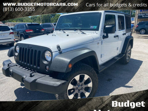 2014 Jeep Wrangler Unlimited for sale at Budget Motorcars in Tampa FL