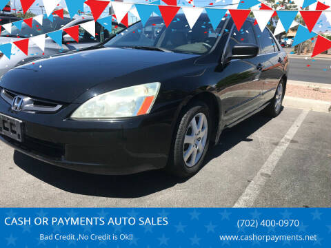 2005 Honda Accord for sale at CASH OR PAYMENTS AUTO SALES in Las Vegas NV