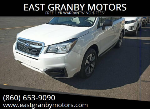 2017 Subaru Forester for sale at EAST GRANBY MOTORS in East Granby CT