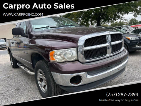 2004 Dodge Ram 1500 for sale at Carpro Auto Sales in Chesapeake VA