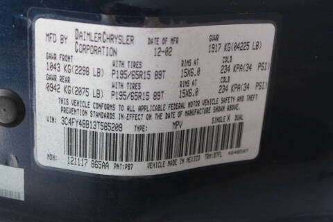 2003 Chrysler PT Cruiser