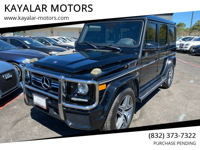 2013 Mercedes-Benz G-Class for sale at KAYALAR MOTORS in Houston TX