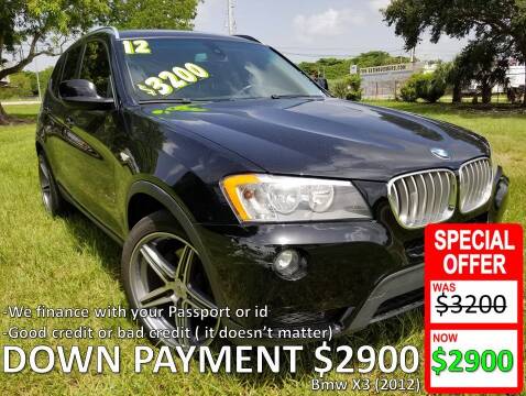 2012 BMW X3 for sale at AUTO COLLECTION OF SOUTH MIAMI in Miami FL