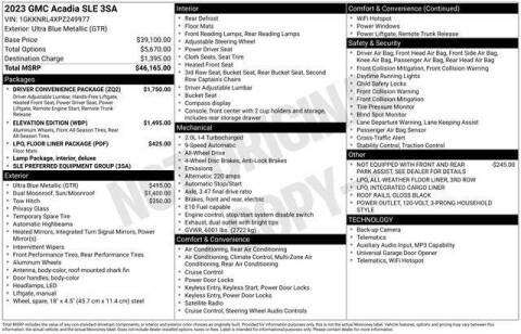 2023 GMC Acadia SLE