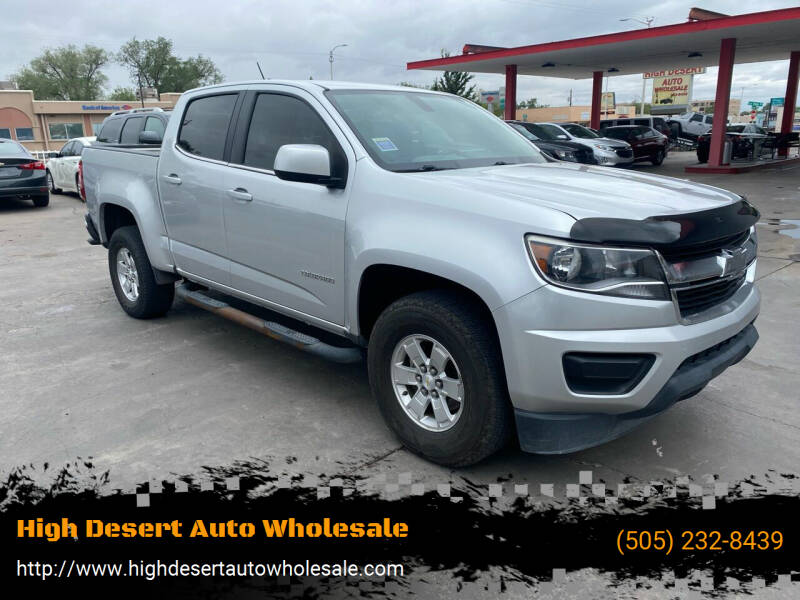 2016 Chevrolet Colorado for sale at High Desert Auto Wholesale in Albuquerque NM