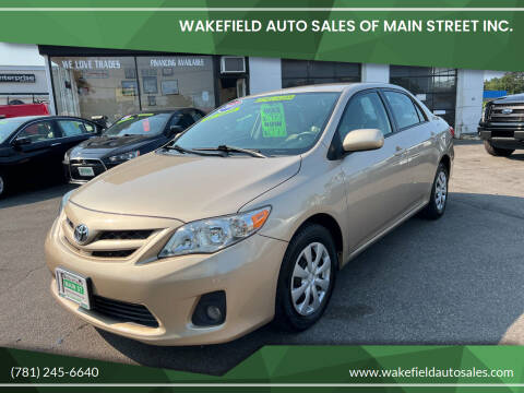 2011 Toyota Corolla for sale at Wakefield Auto Sales of Main Street Inc. in Wakefield MA