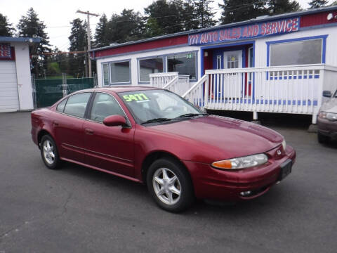 2001 Oldsmobile Alero for sale at 777 Auto Sales and Service in Tacoma WA