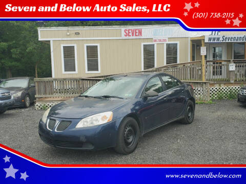 2008 Pontiac G6 for sale at Seven and Below Auto Sales, LLC in Rockville MD