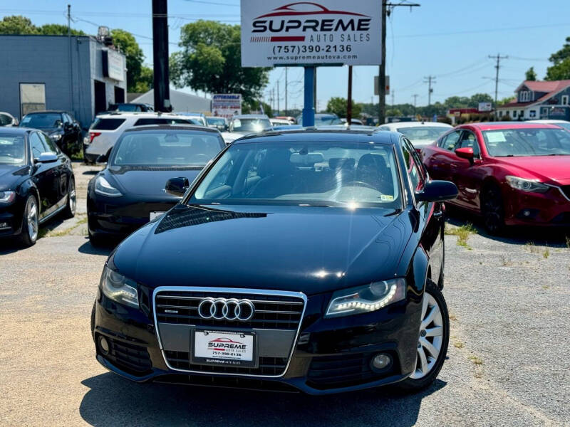 2010 Audi A4 for sale at Supreme Auto Sales in Chesapeake VA