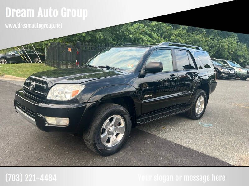 2004 Toyota 4Runner for sale at Dream Auto Group in Dumfries VA