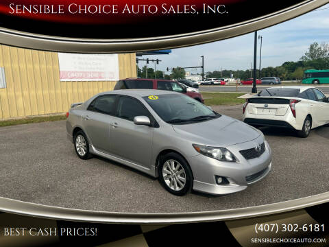 2010 Toyota Corolla for sale at Sensible Choice Auto Sales, Inc. in Longwood FL