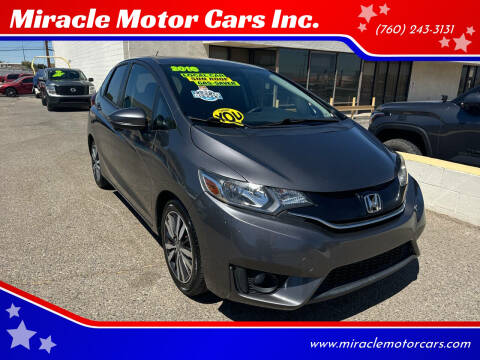 2016 Honda Fit for sale at Miracle Motor Cars Inc. in Victorville CA